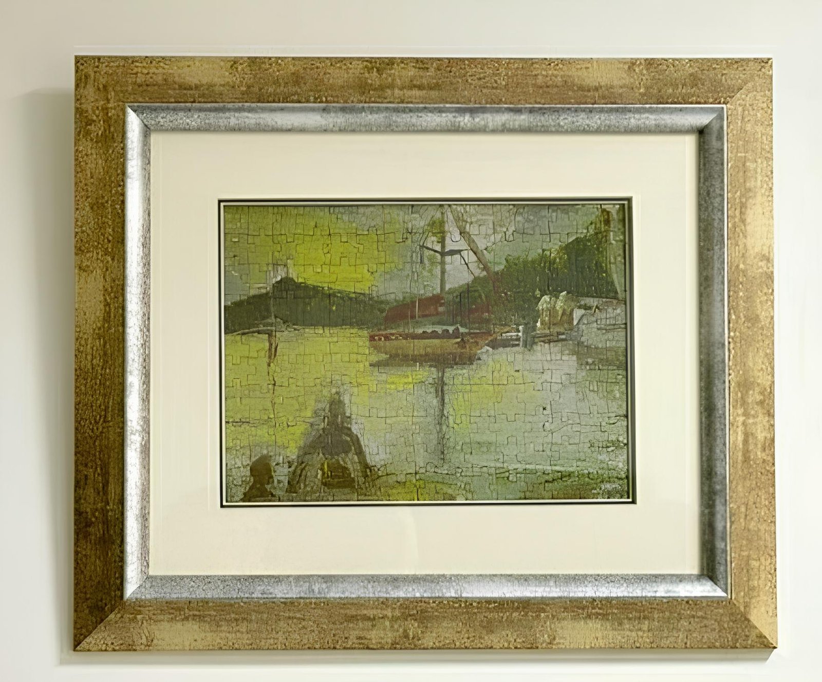 Couple on the Beach framed puzzle