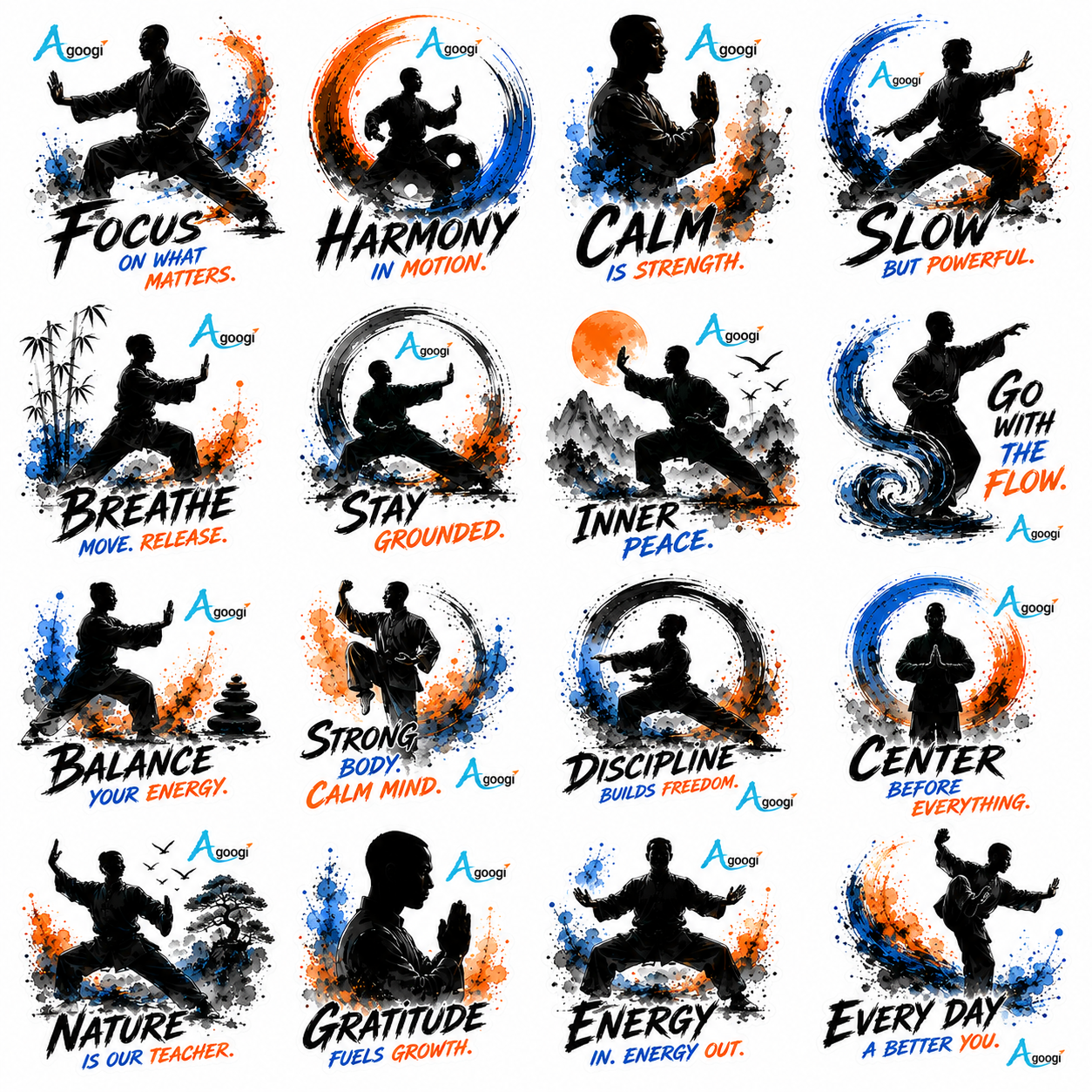 Agoogi Taichi sticker pack