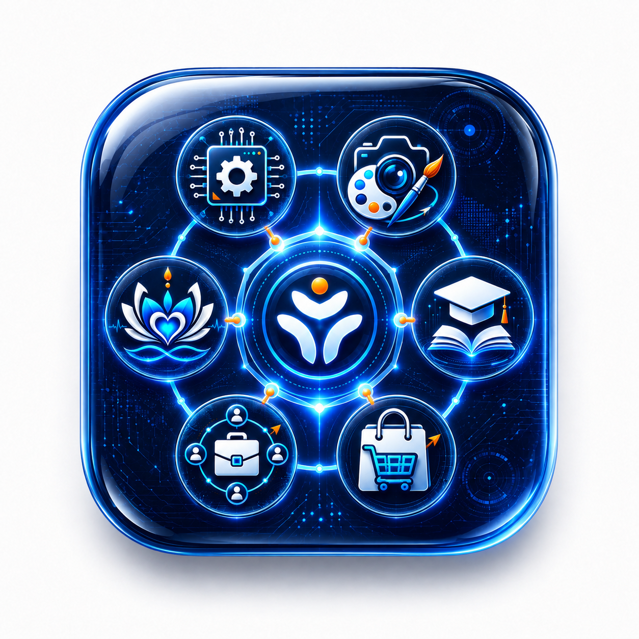 Connected professional services across technology, creativity, education, wellness, consulting and product development.